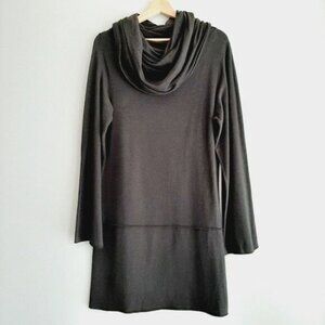 EARTH CREATIONS Mod Hoody Tunic Dress Bamboo Organic Cotton Sz M